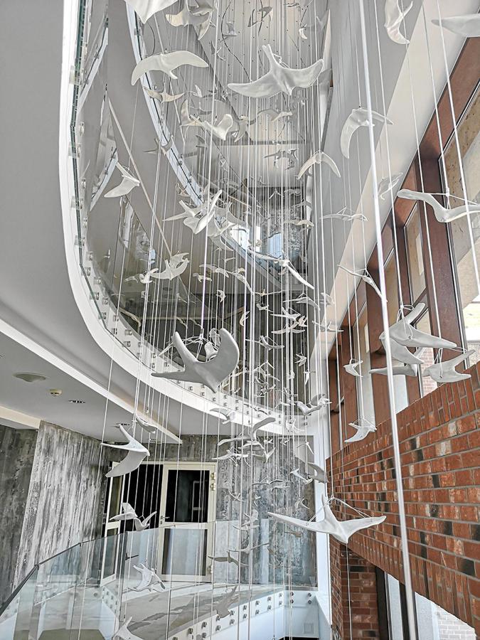Willa Port Art & Business Ostróda Extérieur photo The staircase